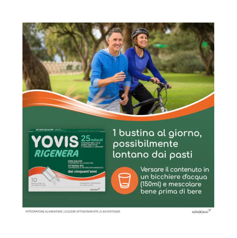 Yovis Rigenera 10 Bustine - Probiotico per Benessere Intestinale