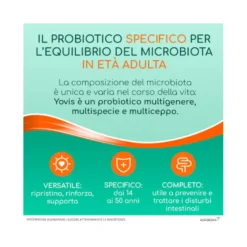 Yovis stick miliardi di fermenti per favorire l’equilibrio della flora batterica intestinale alterat