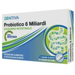 Zentiva probiotico 6 miliardi per l'equilibrio intestinale 24 capsule