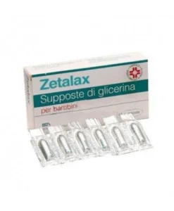 Zetalax Lassativo Supposte di Glicerina Per Bambini 18 Supposte